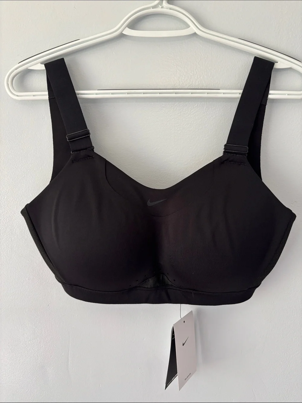 NWT Nike Alpha High Support Padded Sports Bra Black Sz Small High Support Gym